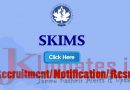 Sher-i-Kashmir Institute of Medical Sciences, SKIMS Jobs,SKIMS Jobs in Jammu, SKIMS Jobs in Kashmir, Medical Sciences Jobs, SKIMS Recruitment 2020