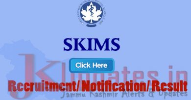 Sher-i-Kashmir Institute of Medical Sciences, SKIMS Jobs,SKIMS Jobs in Jammu, SKIMS Jobs in Kashmir, Medical Sciences Jobs, SKIMS Recruitment 2022