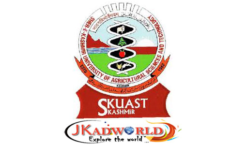 SKUAST, SKUAST Kashmir Jobs, J&K Govt Jobs,Jobs in Jammu, Jobs in Kashmir, J&K Jobs, JK Jobs