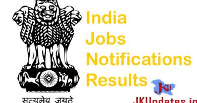 India Jobs, India Notifications, India Results, Jobs in India, India Jobs Updates, India Updates, JKUpdates, State Govt Jobs, State wise Jobs