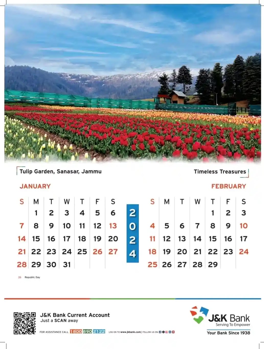 J&k Bank Calendar 2024 now Available Download PDF JK News