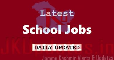 J&K School Jobs, Teaching Jobs, Non Teaching Jobs, Jobs in School, J&K Private school Jobs, J&K Govt School Jobs, Jammu Various Jobs