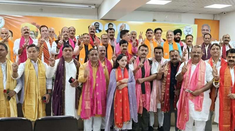 BJP-MLA, BJPs New J&K MLAs Receive Warm Welcome At Party Headquarters In Jammu