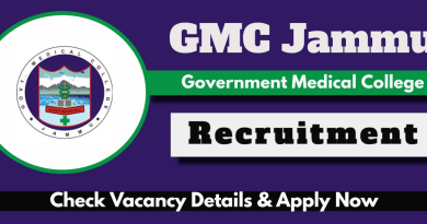 GMC Jammu Jobs, GMC Jobs, Jammu Recruitment
