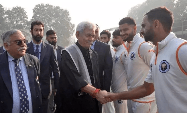 J&K LG Inaugurates First Session of Ranji Trophy at Sher-i-Kashmir Stadium