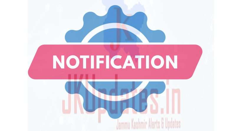 Notification, India Jobs, India Notifications,