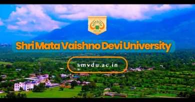 SMVDU Recruitment, SMVDU Admission Notice, shri Mata Vaishno Devi University