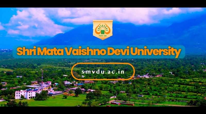 SMVDU Admission Notice, shri Mata Vaishno Devi University