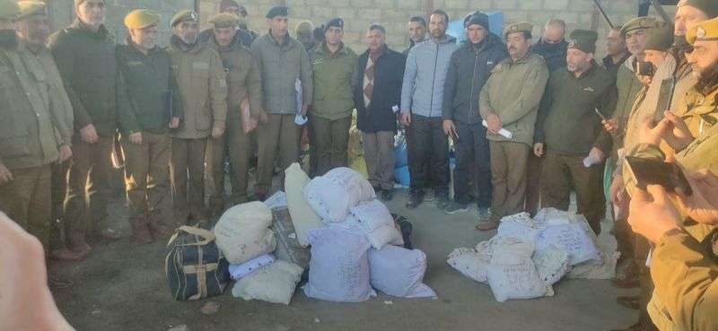 121 Kgs of Seized Narcotic Substances Destroyed In Srinagar