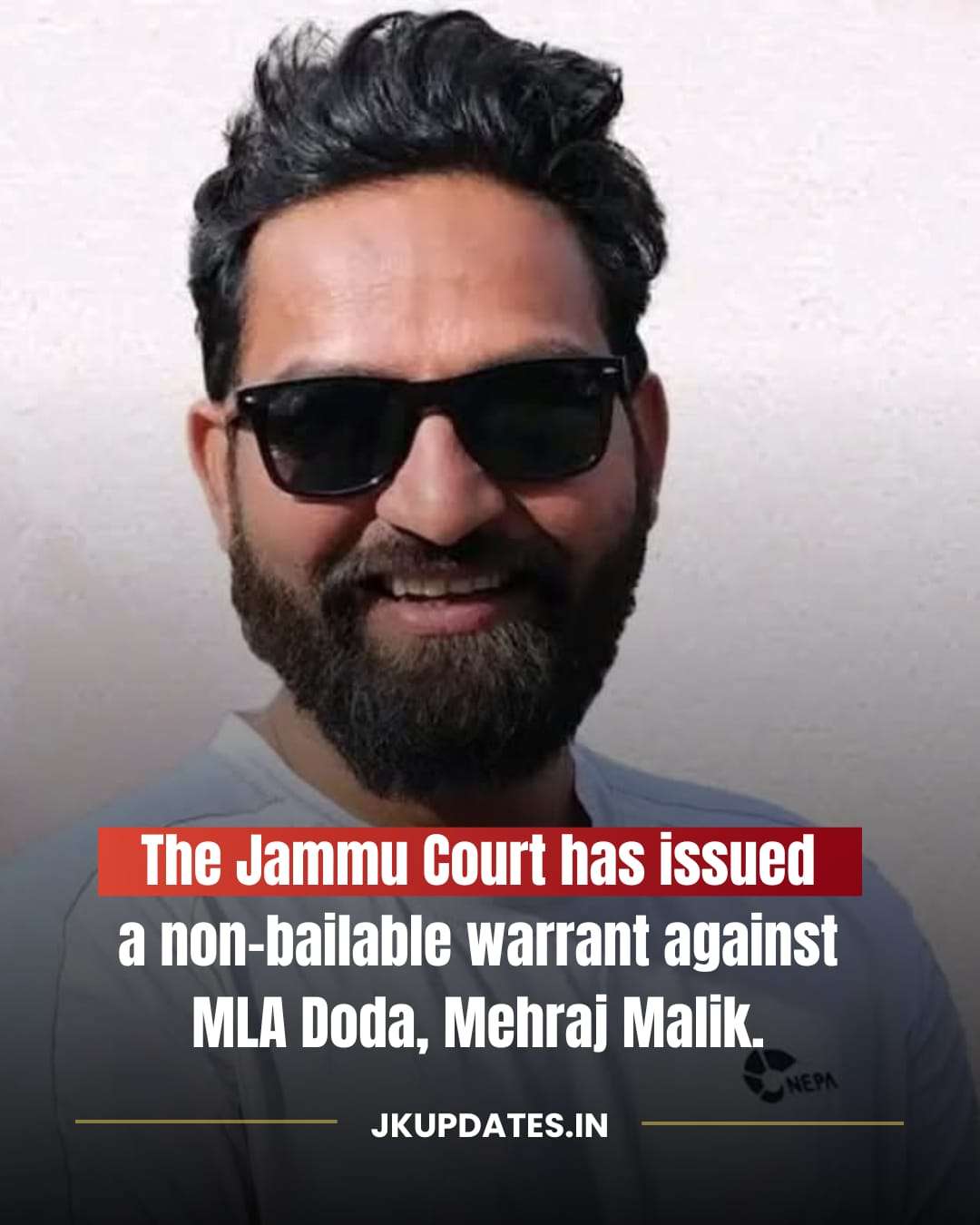 Jammu Court Issues Non-Bailable Warrant Against AAP MLA Mehraj MalikÂ