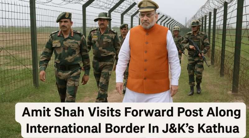 Amit Shah visits forward post along International Border in J&K Kathua