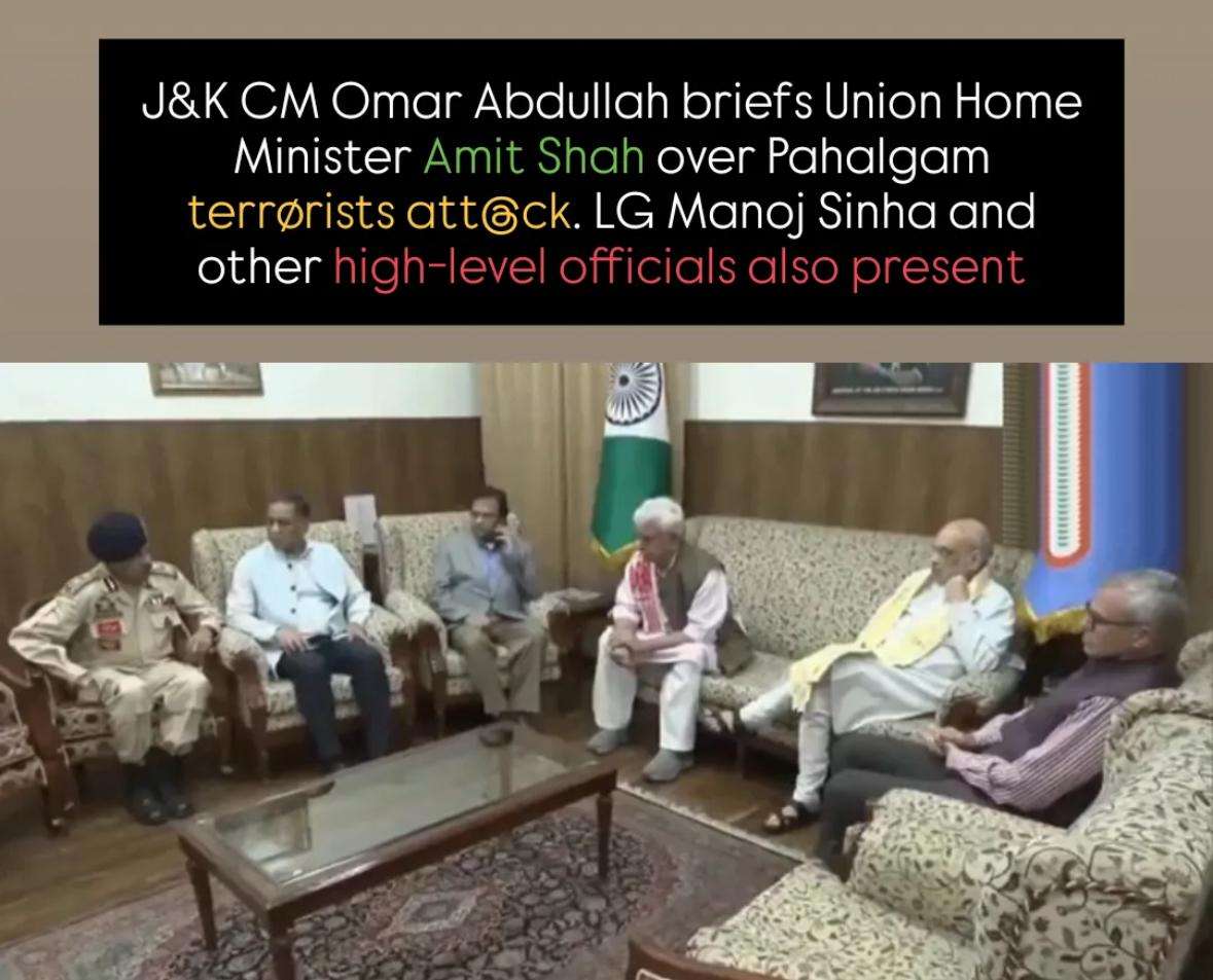 Pahalgam terror attack LIVE: Amit Shah in Srinagar to review security situation