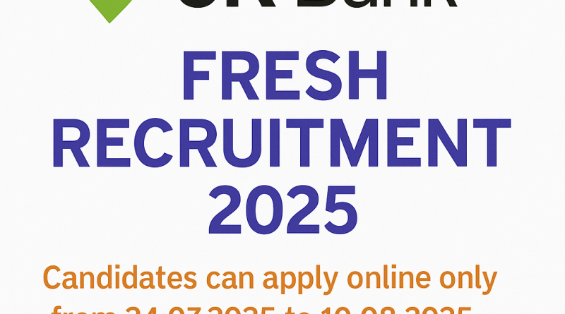 JK Bank Recruitment 2025