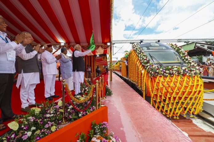 PM Modi Flags Off Amritsar-Vaishno Devi Katra Vande Bharat Train, Will Ease Travel For Devotees