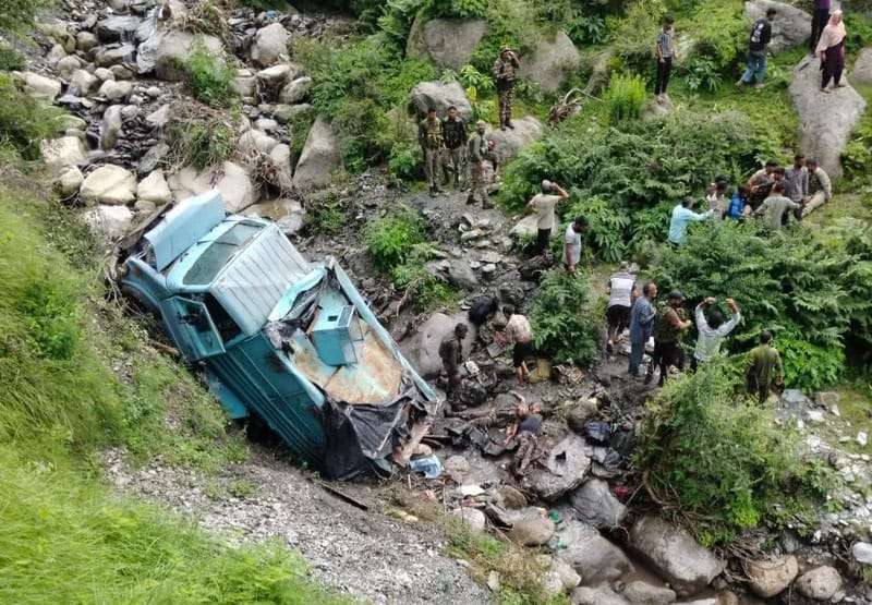 3 CRPF personnel killed, 10 injured as vehicle falls into gorge at Basantgar