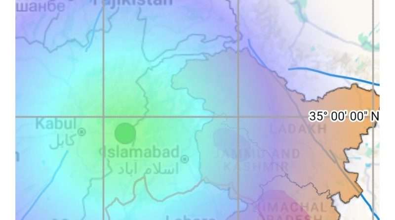 Earthquakes in last 10 Hours