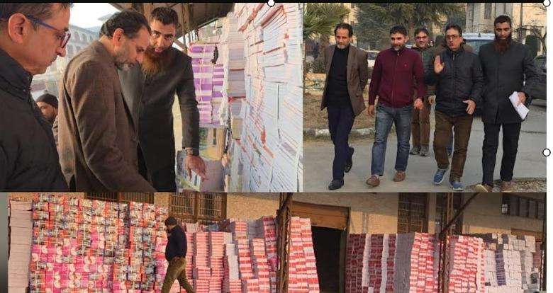 DSEK conducts surprise inspection of Book Distribution at JKBOSE Bemina