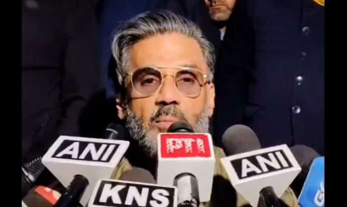 Actor Sunil Shetty In Kashmir For Marathon 2.0