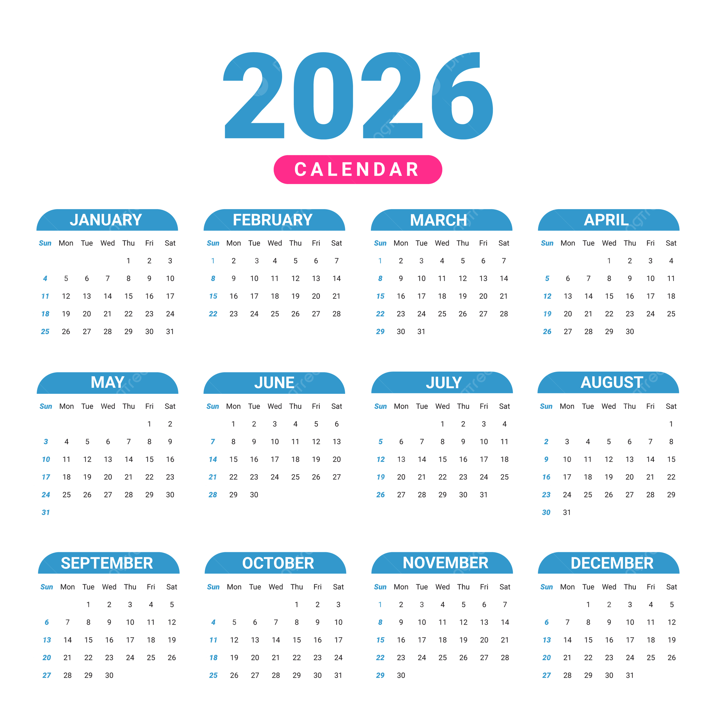 JK Holidays Calendar for Year 2026