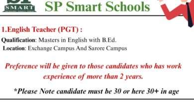 Job Hiring in SP Smart Schools Jammu