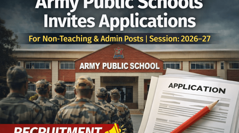 APS Rakhmuthi, Akhnoor & Nagrota Recruitment for Session 2026–27