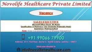 Novolife Healthcare Private Limited Jammu Recruitment