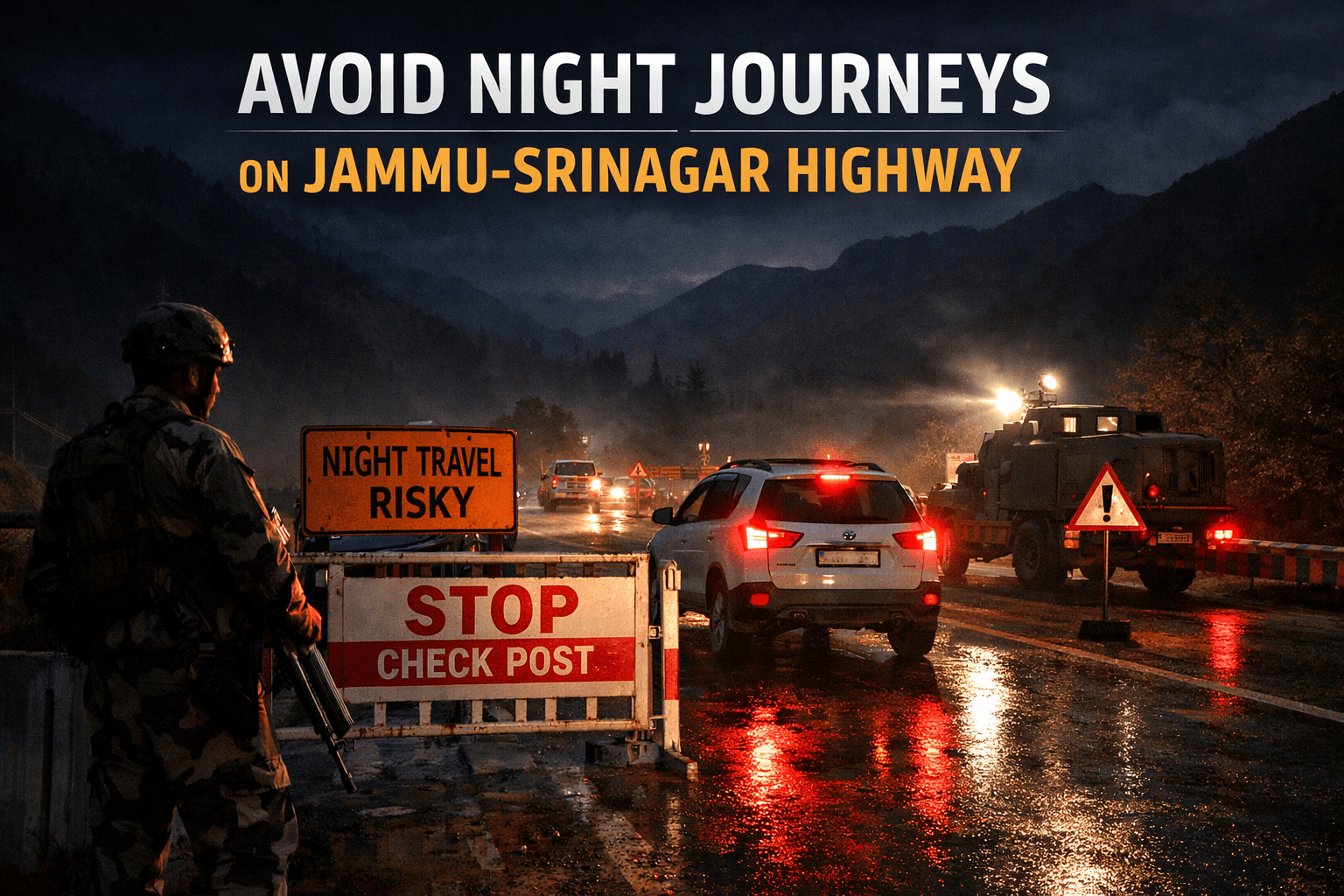 Avoid Night Journeys on Jammu-Srinagar Highway: Officials