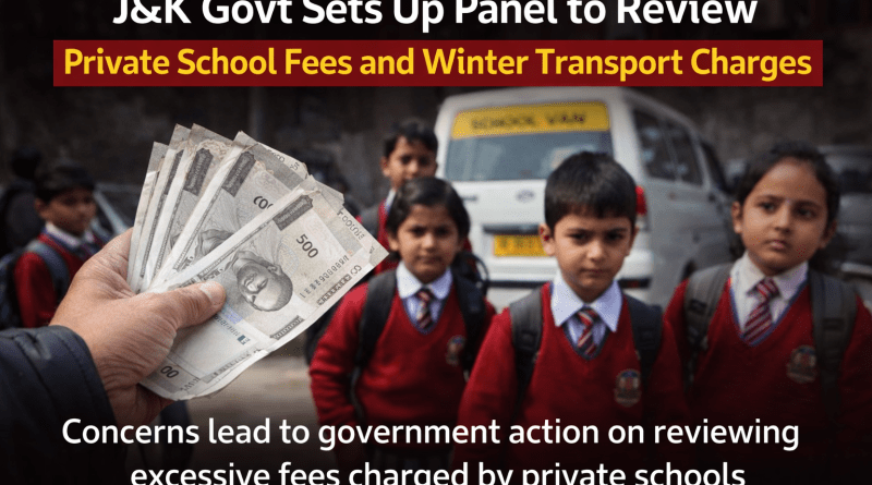 J&K Govt Reviews Private School Fees After Complaints