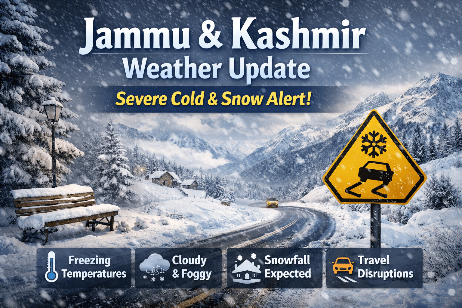 MeT Predicts Moderate to Heavy Rains, Snow Likely from Tonight in J&K