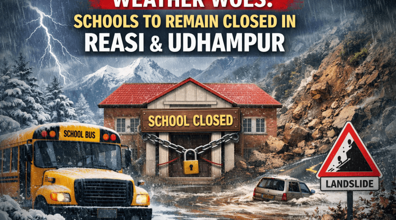 Schools to Remain Closed in Reasi & Udhampur