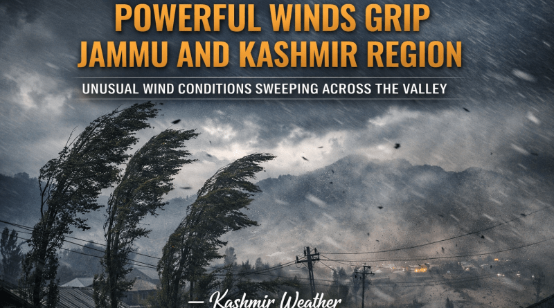 Severe Windstorm Damages Homes Across Kashmir