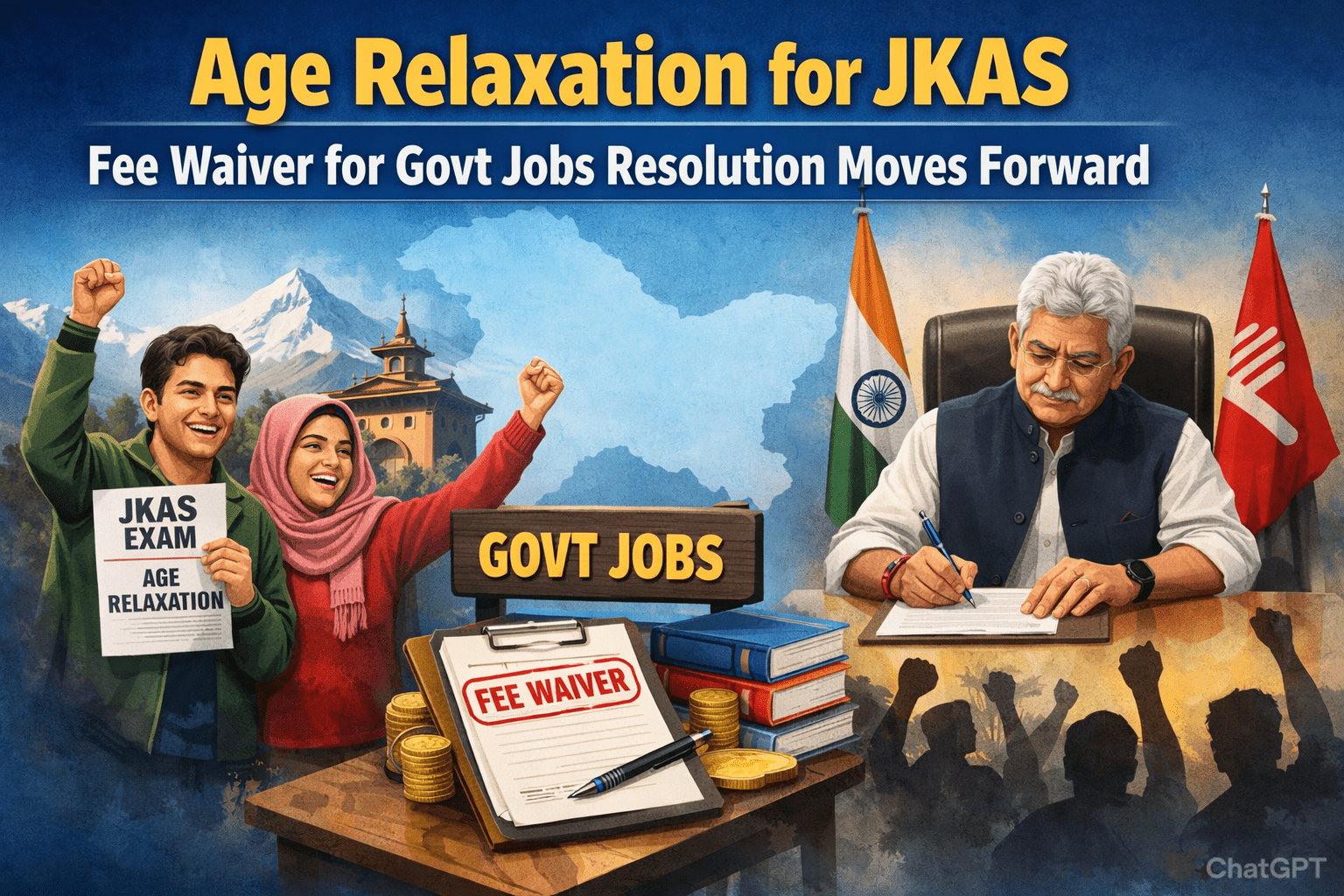 Age Relaxation for JKAS, Fee Waiver for Govt Jobs Resolution Moves Forward