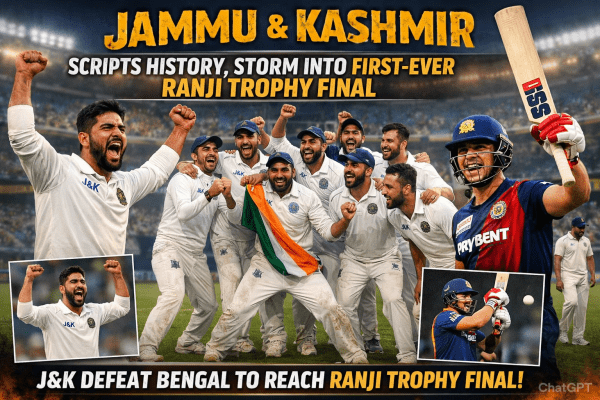 J&K Scripts History, Storm into First-Ever Ranji Trophy Final