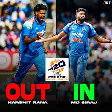 India pacer Harshit Rana ruled out of T20 World Cup; Siraj to come in: BCCI sources