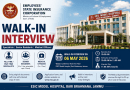 ESIC Model Hospital Jammu Announces Walk-In Interview