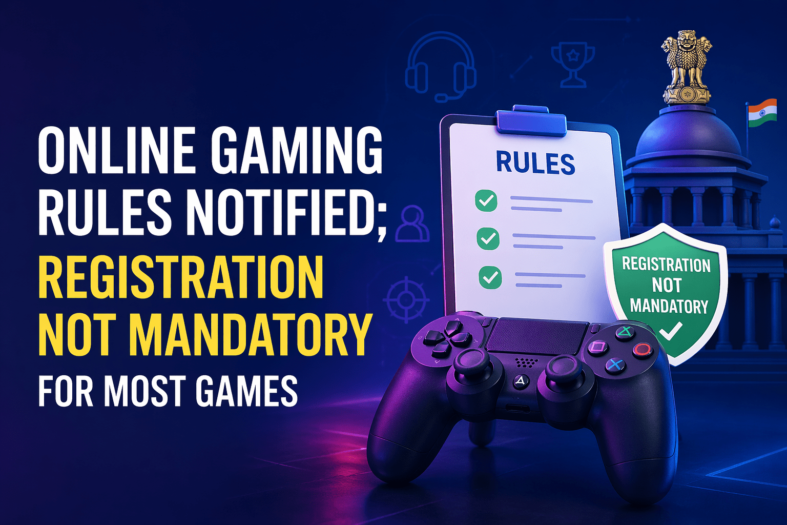 Game Ragistration Online Gaming Rules Notified; Govt Says Registration Not Mandatory for ...