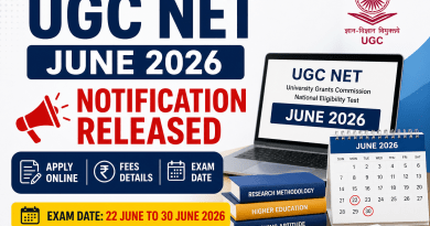 UGC NET June 2026 Notification Released | Apply Online & Exam Date