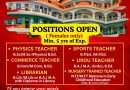 JOB VACANCY in DEWAN DEVI PUBLIC SCHOOL, JAMMU