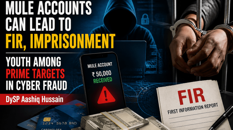 Mule Accounts May Invite FIR and Jail; Youth Prime Targets in Cyber Fraud DySP Aashiq Hussain