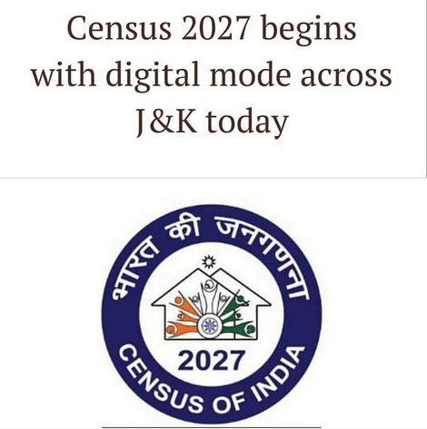 Census 2027 begins with digital mode across J&K today | JKUpdates ...