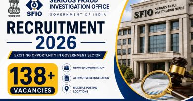 Serious Fraud Investigation Office Recruitment 2026: 138 Vacancies