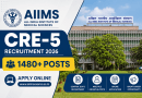 1480+ Posts AIIMS CRE-5 Recruitment 2026 Apply Online