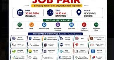 Mega Job Fair in Govt Degree College Tomorrow