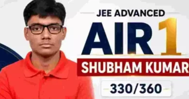 JEE Advanced Result 2026 Released Shubham Kumar AIR 1, Check Toppers List