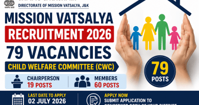 J&K Mission Vatsalya Recruitment 2026, Apply for 79 Posts
