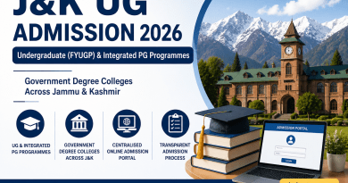J&K UG Admission 2026 Round 2 Allotment List Released