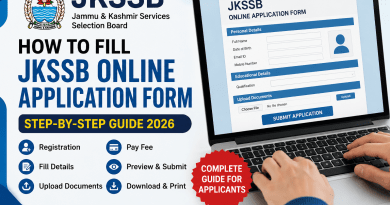 How to Fill JKSSB Online Form – Step-by-Step Guide 