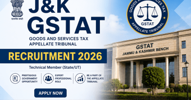 J&K GSTAT Recruitment 2026