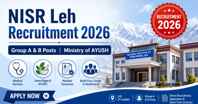 NISR Leh Recruitment 2026