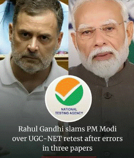 "Modi ji, look at what your NTA has just done": Rahul Gandhi targets Govt